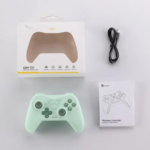 Vista 7 de Wireless Pro Controller for SwitchSwitch LiteSwitch OLED, EasySMX T37 Wireless Switch Controller with 6-Axis Gyro, Motion Support, Adjustable Dual