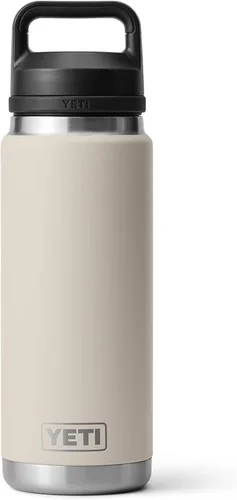 Vista 26 de YETI Rambler - Botella de 26 oz, aislada al vacío, de acero inoxidable con tapa Chug, color negro