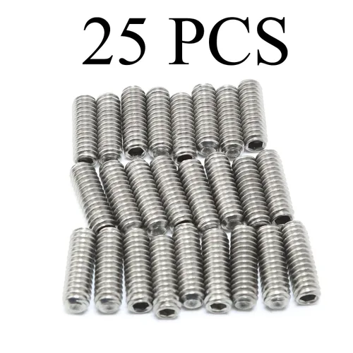 Vista 5 de Tornillos de rosca completa de acero inoxidable 304, 25 unidades, 1/4-20x3/4, tornillos de agarre de punta de copa