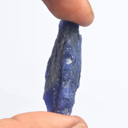 Vista 3 de GEMHUB Zafiro azul crudo de 4100 quilates de zafiro en bruto de grado superior piedra preciosa suelta de cristal curativo natural de zafiro Gema azul