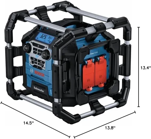 Vista 8 de BOSCH GPB18V-5CN Radio para el lugar de trabajo de 18V con Bluetooth® 5.0 y estación de energía