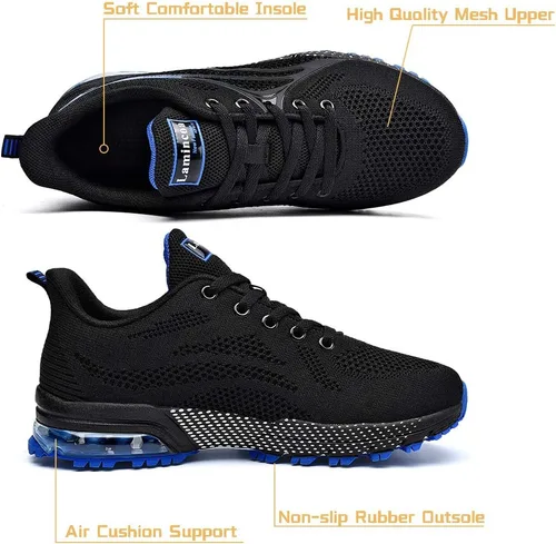 Vista 2 de Lamincoa Zapatos deportivos para correr con aire para mujer, antideslizantes, para mujer