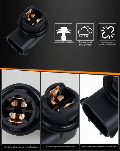 Vista 2 de HERCOO Cubierta de Lente de Luz de Placa de Matrícula, Enchufe de Lámpara Trasera Compatible con Toyota Tacoma 2005-2015, Tundra 2000-2013, Echo