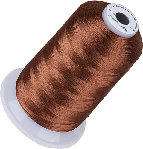 Vista 71 de Simthread 5500 yardas de hilo de bordar, 5000M de alto rendimiento 40WT 100% hilo de poliéster – 170+ colores vívidos, clasificado de alta velocidad