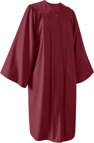 Vista 14 de Bata de coro para iglesia, adulto, mate, bautizo, pastor o vestido Bata de coro mate unisex para adultos diseñada para graduaciones de servicios