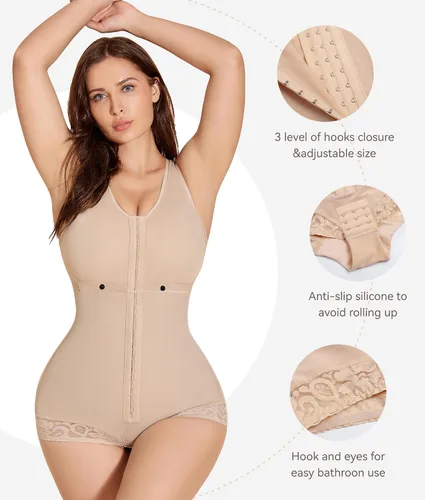 Vista 4 de M MYODRESS Fajas Colombianas - Prenda de compresión para abdominoplastia para mujer, faja moldeadora posparto