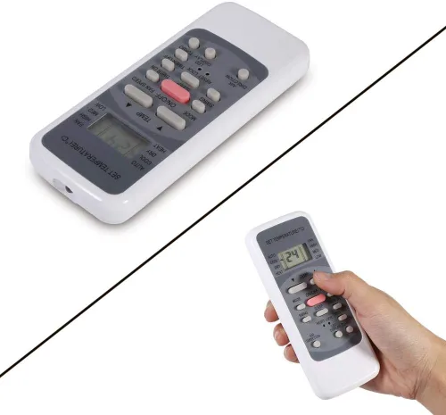 Vista 4 de Control remoto universal de aire acondicionado con reloj y temporizador incorporados, control remoto de aire acondicionado de repuesto general
