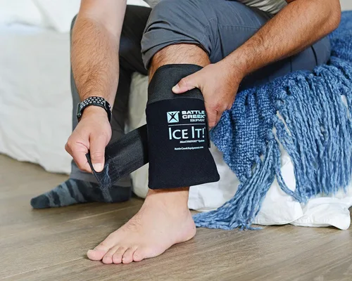 Vista 7 de Paquete de hielo para sistema de terapia fría y caliente, Ice It! ® MaxCOMFORT™ (envoltura media (530)) - de Battle Creek Equipment. Ideal