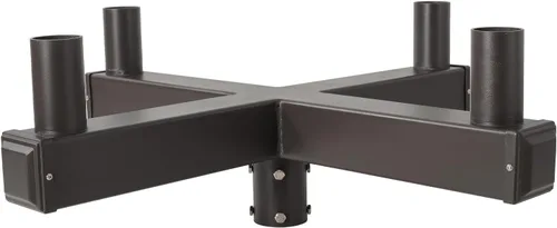 Vista 9 de Adaptador de espiga horizontal cuadrado de 180 grados con 2 brazos para poste cuadrado de 4 pulgadas, 2 soportes de montaje horizontales más gruesos