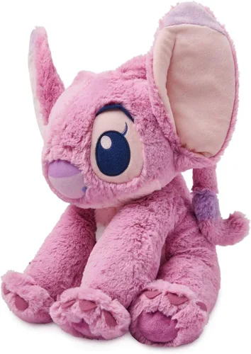 Vista 6 de Disney Store Juguete oficial de ángel mediano suave para niños, personaje de peluche con textura mullida y detalles bordados, orejas flexibles
