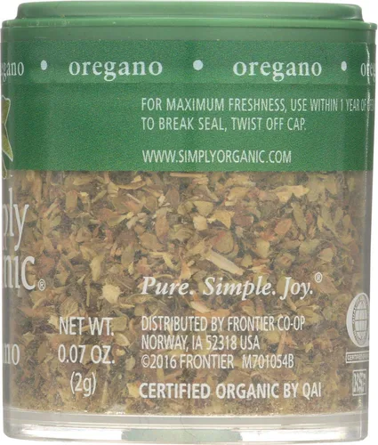 Vista 4 de Simply Organic - Mini hoja de orégano de 0.07 onzas (paquete de 6)