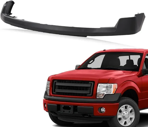 Vista 2 de PIT66 Cubierta de parachoques delantero superior para Ford F150 XL 2009-2014 texturizado negro