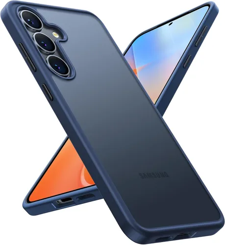 Vista 19 de Torras - Funda a prueba de golpes para Galaxy S22, [probada contra caídas de grado militar]. Parte trasera dura y translúcida mate y bordes suaves
