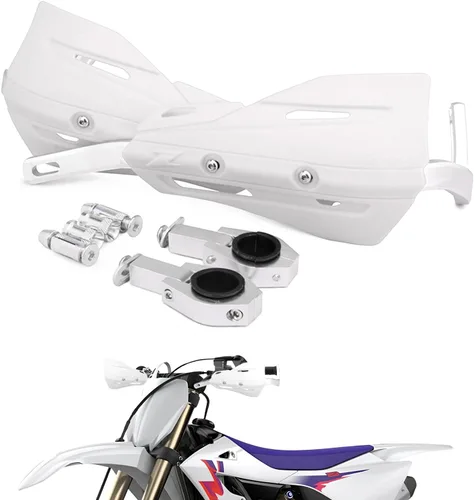 Vista 9 de JFG RACING Protectores de Mano para Dirt Bike, Protectores de Mano de Motocicleta 7/8'' y 1 1/8'' de Aluminio Universales para Dirt Pit Bike MX Negro