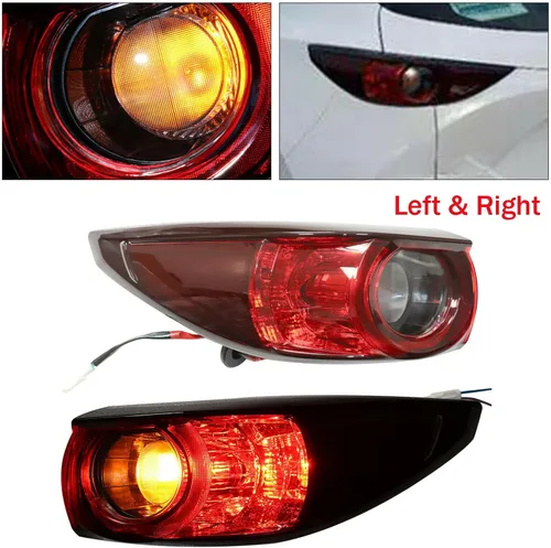Vista 2 de Conjunto de luz trasera exterior, KB8A-51-150F, para Mazda CX-5 2017-2021 (luces traseras para conductor + pasajero)
