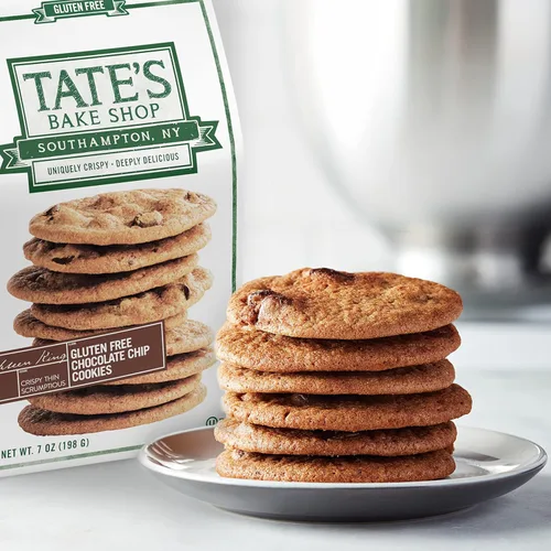 Vista 6 de Tate's Bake Shop Paquete variado de galletas sin gluten, limón, jengibre, chispas de chocolate y pequeñas galletas con chispas de chocolate, 4 bolsas