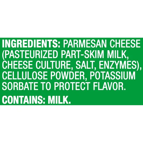 Vista 3 de Kraft Coctelera de queso parmesano 100% rallado (botella de 8 oz)