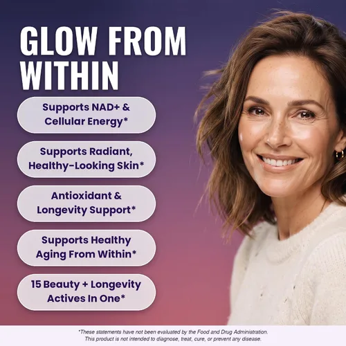 Vista 2 de NMN 500mg NAD+ Suplemento de apoyo para mujeres, energía celular