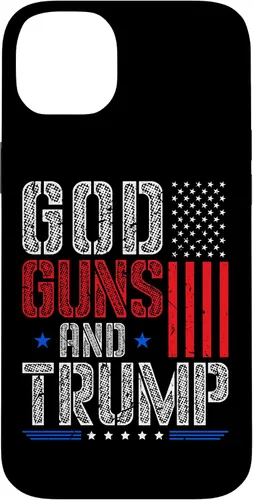 Vista 15 de God Guns and Trump Vote Donald Trump Republican Case for iPhone 17