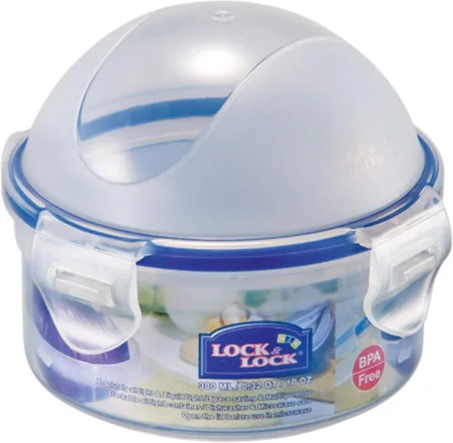 Vista 7 de Lock & Lock - Recipiente hermético redondo para alimentos, caja de cebolla, 10.14 onzas/1.27 tazas