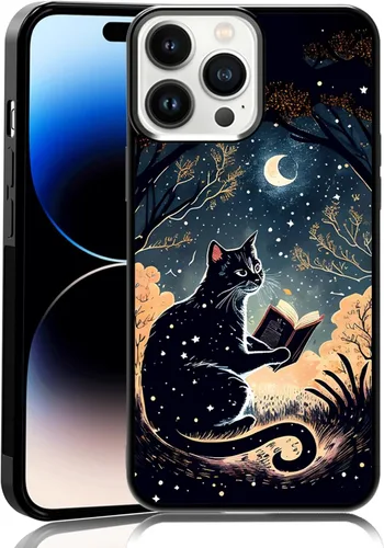 Vista 69 de Elegante funda de teléfono con diseño de gato Marie compatible con iPhone 11, funda de encaje dorado para iPhone, a prueba de golpes, rosa fucsia