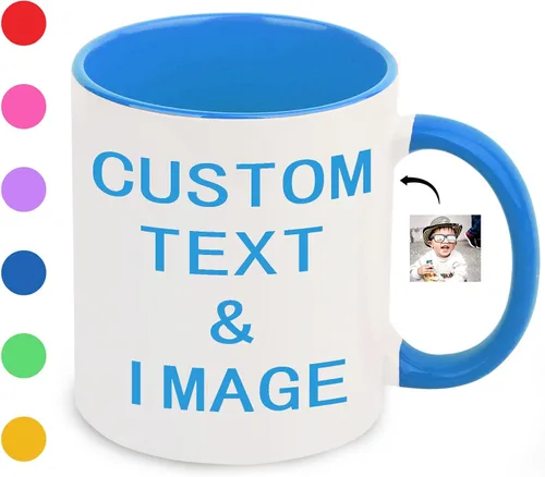 Vista 19 de Baosity Taza de café con foto personalizada, taza personalizada con imagen, texto, nombre, regalos personalizados para novio, novia, mejor amigo