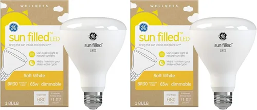 Vista 15 de GE Bombilla LED con relleno de sol, 60 vatios, blanco suave, A21 (paquete de 1)