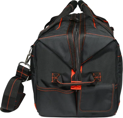 Vista 7 de Hultafors Work Gear HT5511 Pro - Bolsa de herramientas de poliéster balístico resistente, 9 bolsillos, compartimento interior XL, correa de hombro