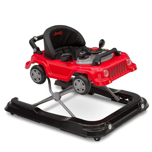 Vista 11 de Jeep Classic Wrangler 3 en 1 Crece Conmigo Andador de Actividades - Cuenta con música, luces, bandeja de juego extraíble, modo andador de empuje, se