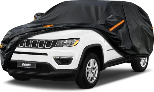 Vista 43 de Kayme Cubierta de auto SUV de 7 capas ajuste personalizado para BMW X1 (2009-2025), impermeable, para todo tipo de clima, para automóviles, cubierta