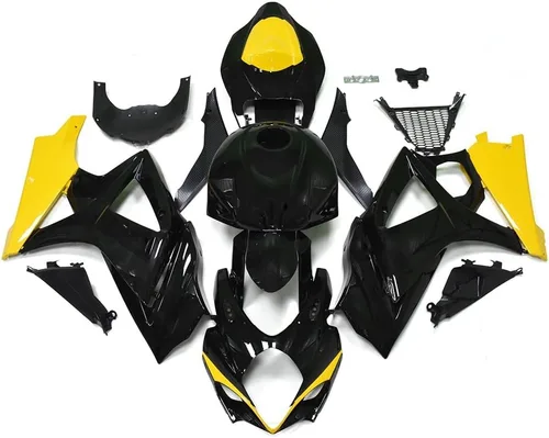 Vista 24 de Kit de carenado negro púrpura para 2007 2008 Suzuki K7 GSXR1000 07 08 GSX-R1000 Carrocería ABS plástico cuerpo marco conjunto