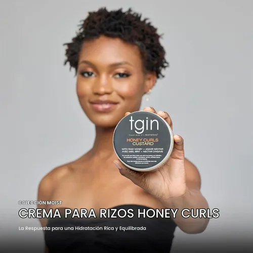 Vista 2 de Thank God It's Natural Honey Curls Custard - 12 oz - Para cabello natural, seco, rizado y dañado