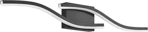 Vista 17 de PRESDE Lámpara LED de Tocador de Baño de 24", Moderna Luminaria de Barra de Pared Negra Sobre Espejo Regulable 3CCT