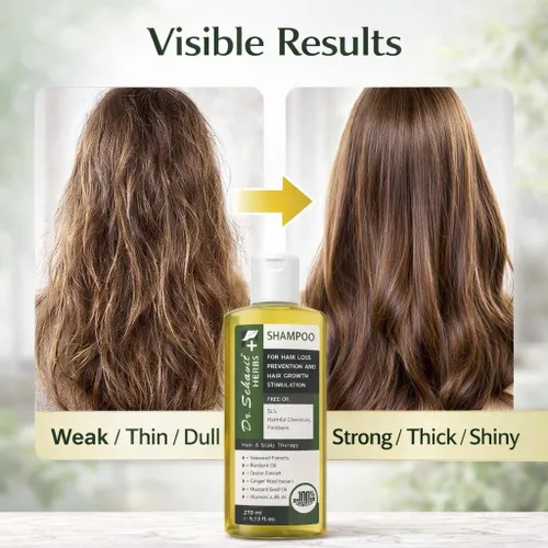 Vista 3 de Herbs+ Champú de hierbas para la prevención de la pérdida de cabello y la estimulación del crecimiento del cabello 9.13 fl.oz