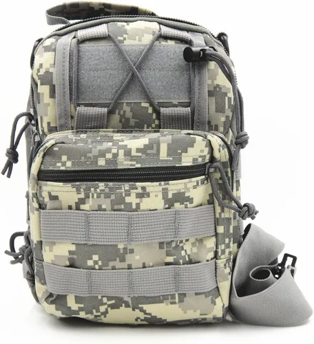 Vista 5 de Mochila para el hombro para exteriores, mochila deportiva y militar, táctico para campamento, senderismo, caminata Fami