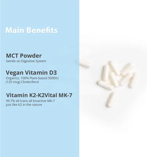 Vista 5 de Magtein Paquete de L-treonato de magnesio y vitamina D3 K2