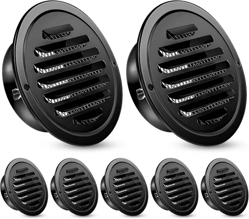 Vista 23 de Zonon 1 pieza de rejillas de ventilación de sofito de acero inoxidable de 4 pulgadas, cubierta de ventilación redonda para secadora con pantalla