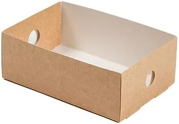 Vista 2 de Restaurantware Kraft Papel Rectángulo Pequeño Inserto, 10 Ct