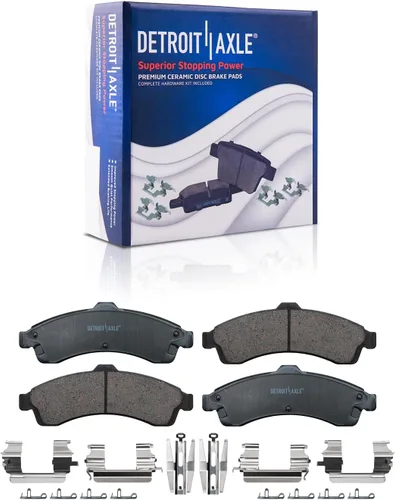 Vista 68 de Detroit Axle - Pastillas de Freno Traseras de Cerámica Izquierda Reemplazo de Pinza para Silverado Sierra Suburban 1500 Tahoe Yukon Escalade ESV EXT