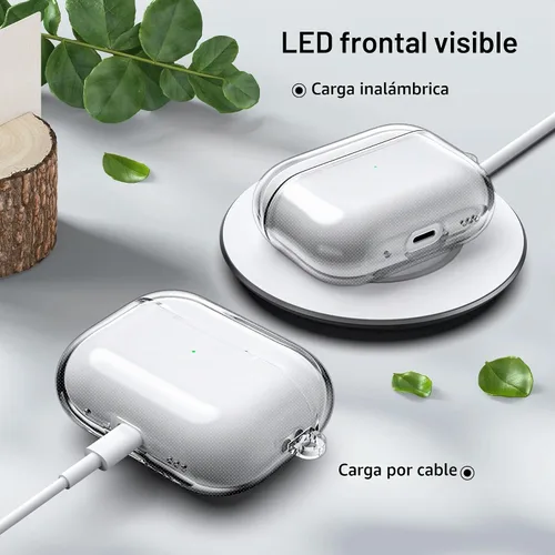 Vista 4 de ULAK Clear for Airpods Pro 2nd/1st Generation Case 2022/2019 Transparente