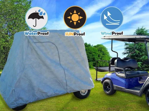 Vista 6 de CarsCover HD - impermeable, cubierta para carro de golf UTV para Yamaha, Club Car, EZ Go