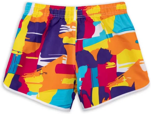 Vista 2 de Pantalones cortos de playa para mujer con tela para natación de secado rápido.