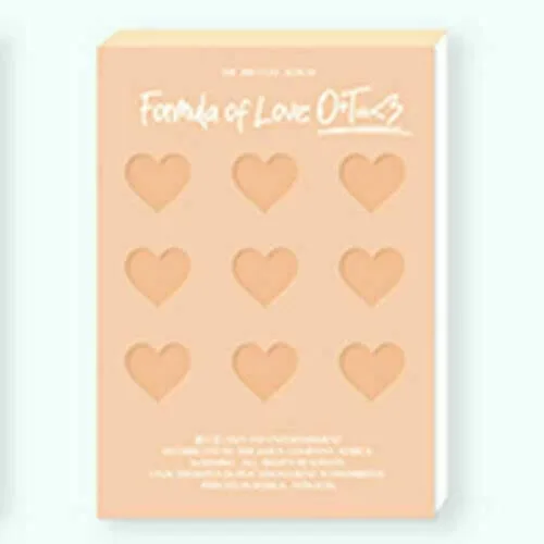Vista 2 de TWICE Formula of Love (fórmula de amor): O+T=<3 contenido del tercer álbum+póster+juego de tarjetas de fotos de mensaje+guía Kpop sellada