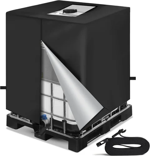 Vista 10 de NEVERLAND IBC - Funda para tanque de agua 420D de 275 galones, paquete de 2