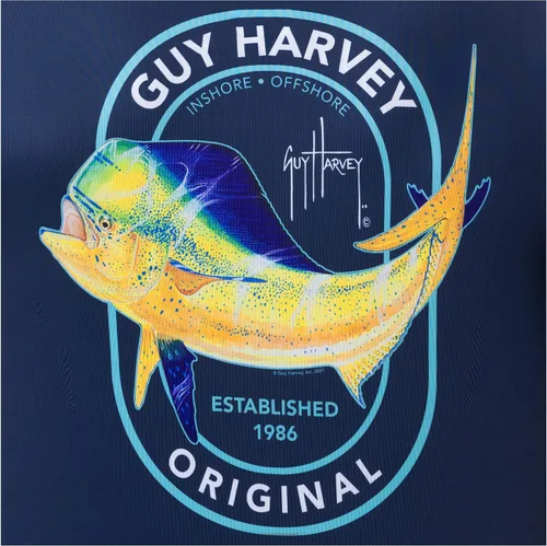 Vista 3 de Guy Harvey Camisa de manga corta para hombre con protección solar UPF 50+