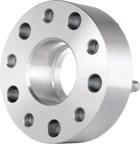 Vista 9 de SCITOO 2 separadores de rueda de 5 x 5.5 pulgadas, adaptadores espaciadores de rueda de 2 pulgadas con pernos de 9/16 de 3.063 in, 5 lengüetas