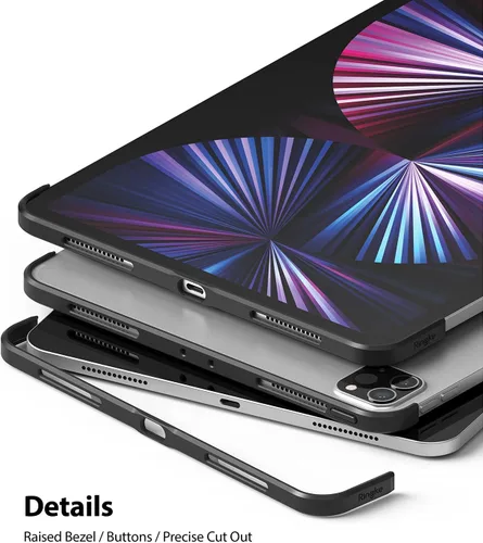 Vista 7 de Ringke Funda con teclado Frame Shield diseñada para iPad Pro 11 2021 (11 pulgadas, 3ª generación), color negro mate