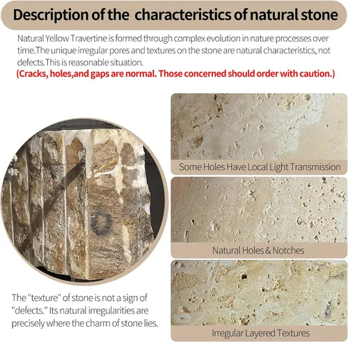 Vista 5 de Lámpara colgante japonesa Wabi Sabi de piedra natural, lámpara colgante de travertino amarillo nórdico para isla de cocina, candelabro de madera