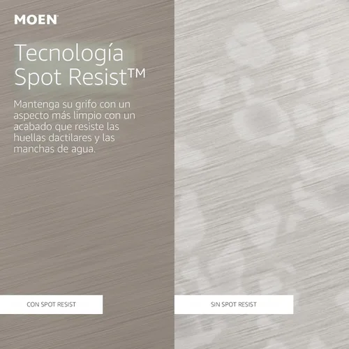 Vista 5 de Moen Engage Magnetix Níquel cepillado resistente a manchas de 3.5 pulgadas, cabezal de ducha de mano desmontable de seis funciones con sistema