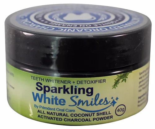 Vista 2 de Polvo de carbón activado para blanquear, limpiar y desintoxicar los dientes naturales, carbón activado con cáscara de coco, blanqueador de dientes